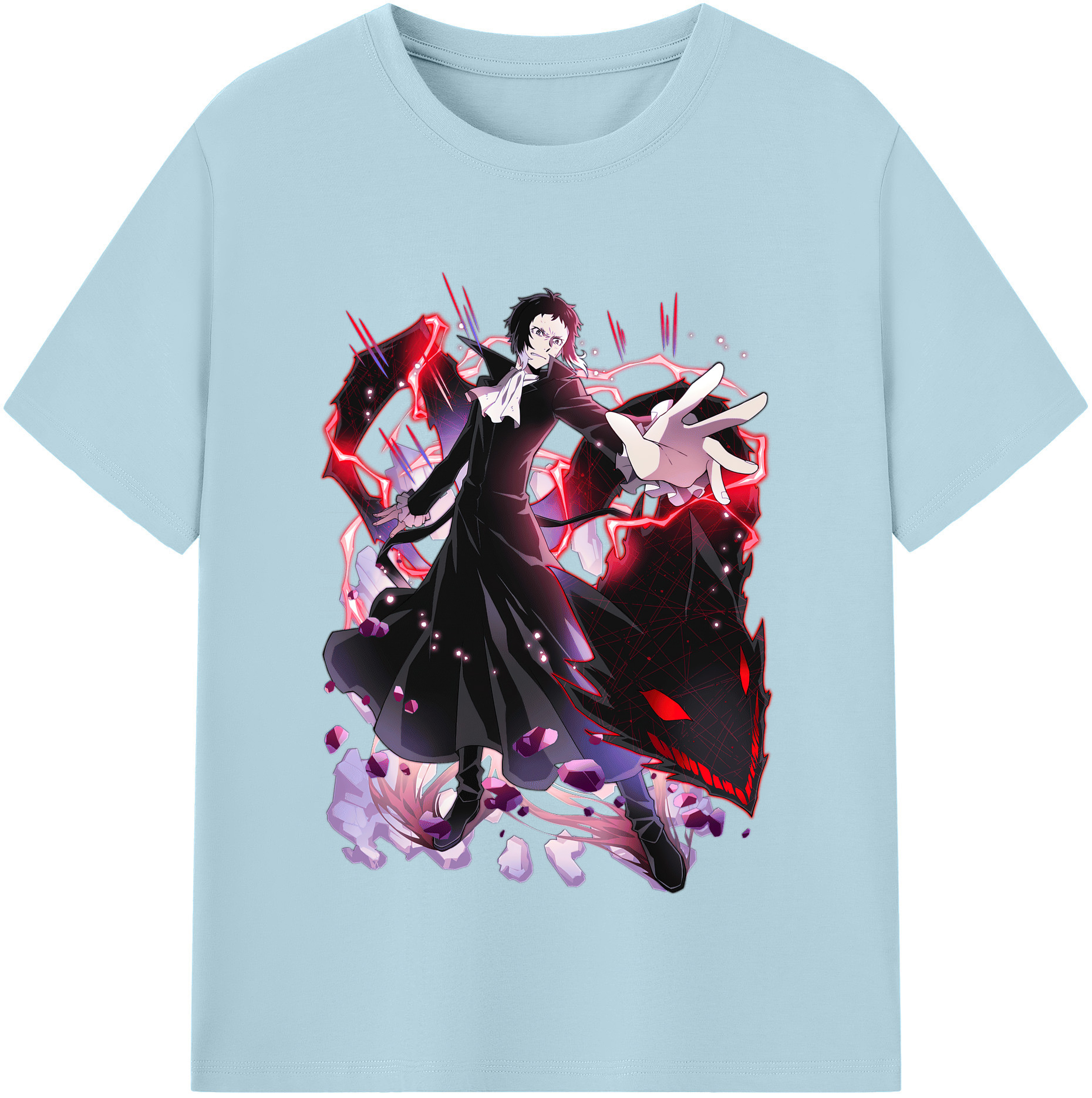 （画像用） 文豪ストレイドッグス Bungo Stray Dogs 綿100％半袖Tシャツ（フロントプリント）
